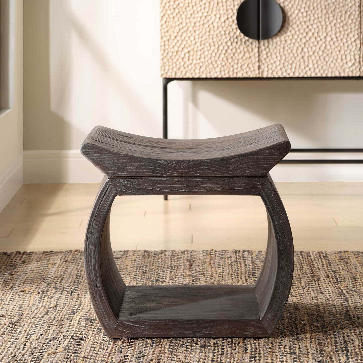 Connor - Walnut Accent Stool