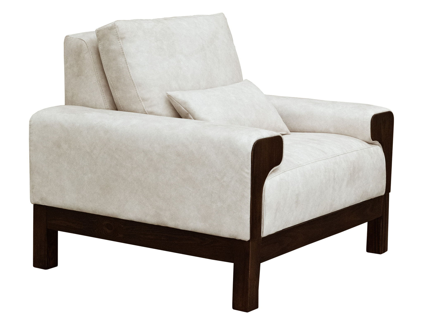 Raramuri - Armchair - White / Dark Brown