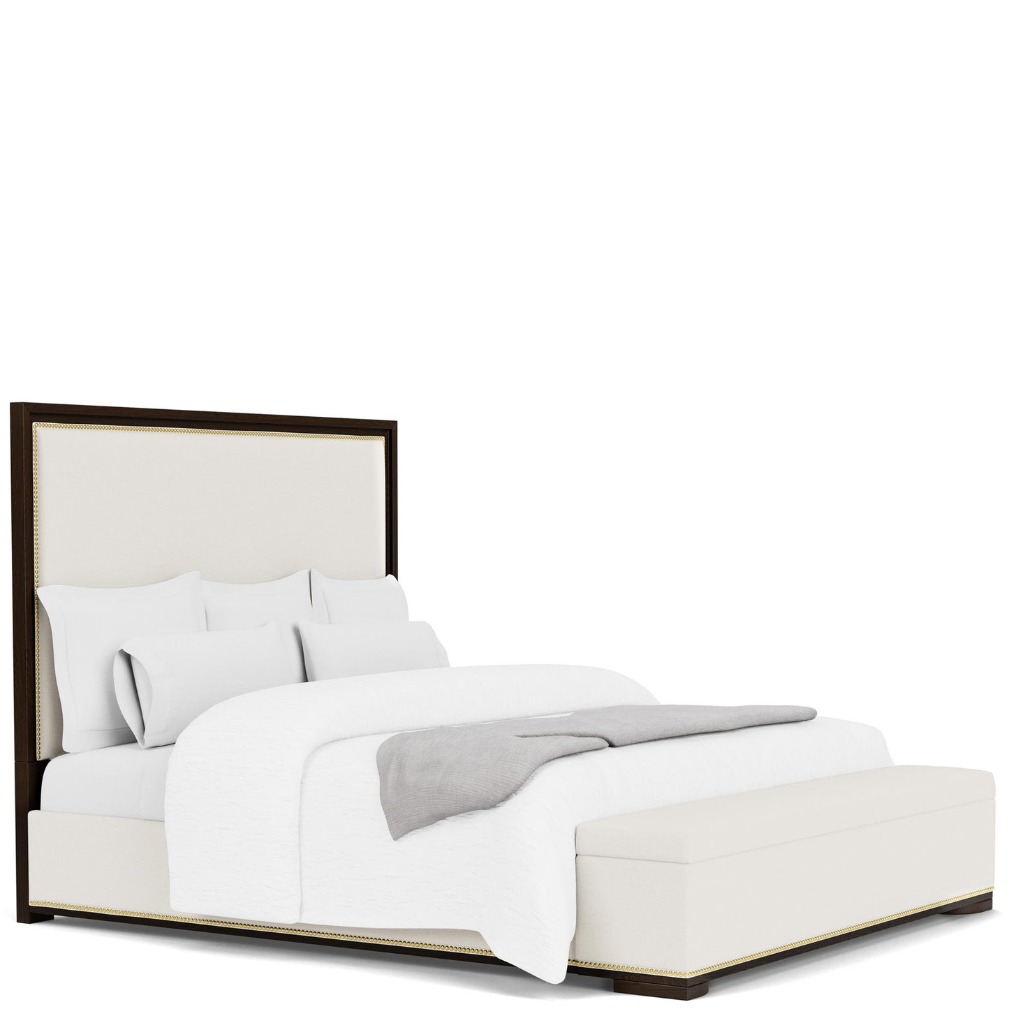 Lydia - Queen Upholstered Headboard - White