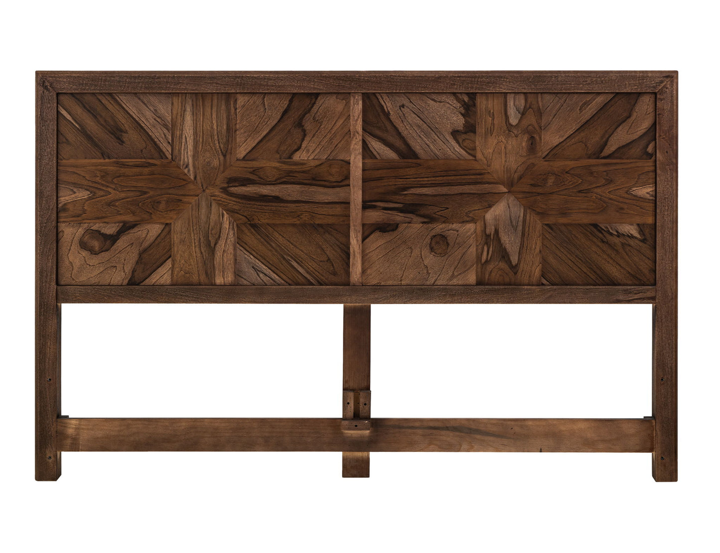 Praga - Eastern King Headboard - Almond / Barrel Brown