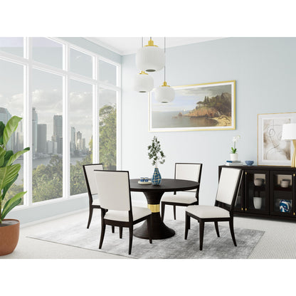 Lydia - Round Dining Table Top - Dark Brown