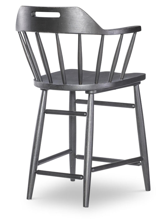Vintage Market - Counter Height Chair (Set of 2) - Kettle Black