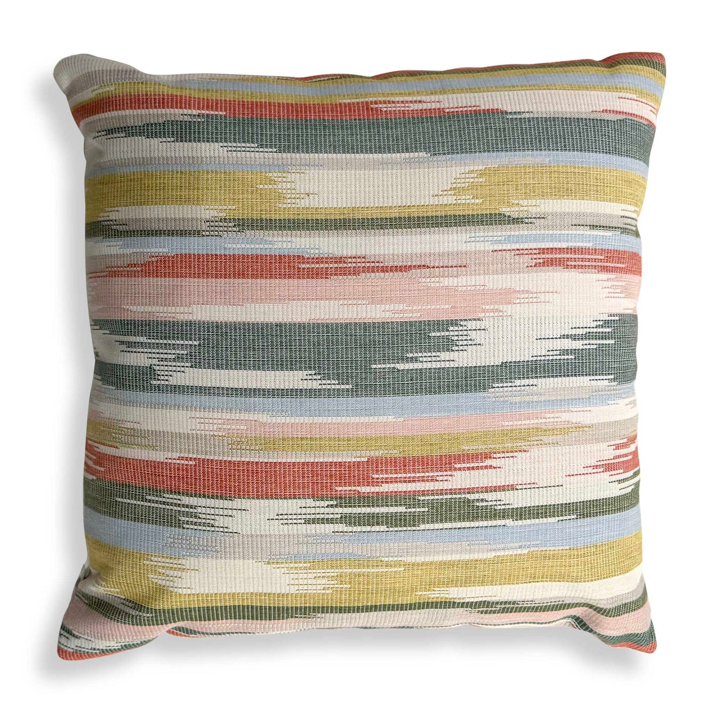 Transformation - Garden Outdoor Pillow - Green / Pink / White / Yellow