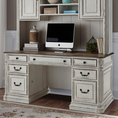 Magnolia Manor - Jr Executive Credenza Top - White