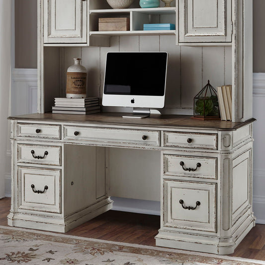 Magnolia Manor - Jr Executive Credenza Top - White