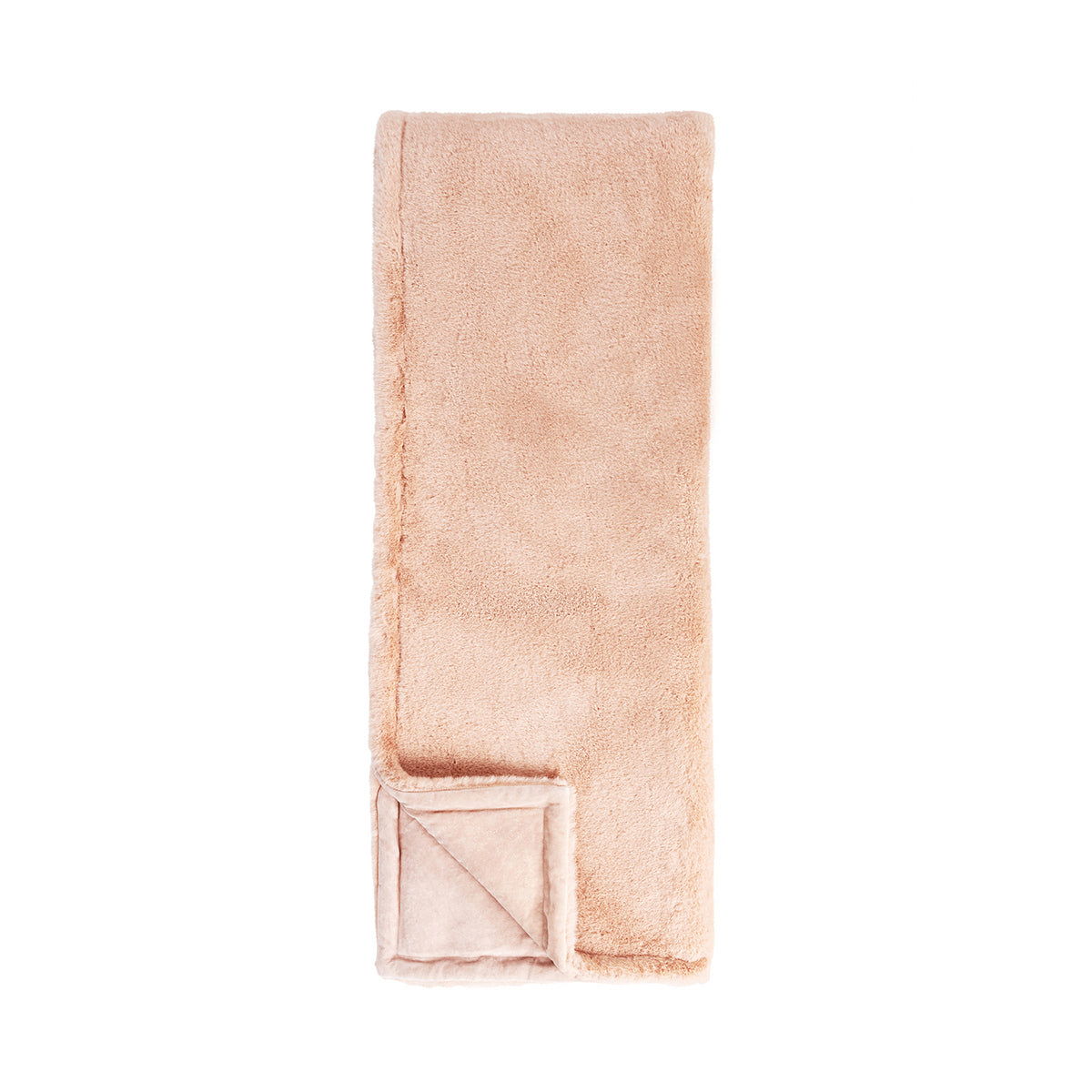 Throws - 50" x 70" Taiga Throw - Faux Fur Peach