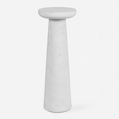 Lirra - Marble Drink Table - White
