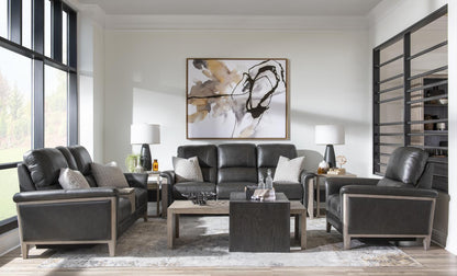 Esme Ravello - Loveseat Elements - Iron / Halifax Flax