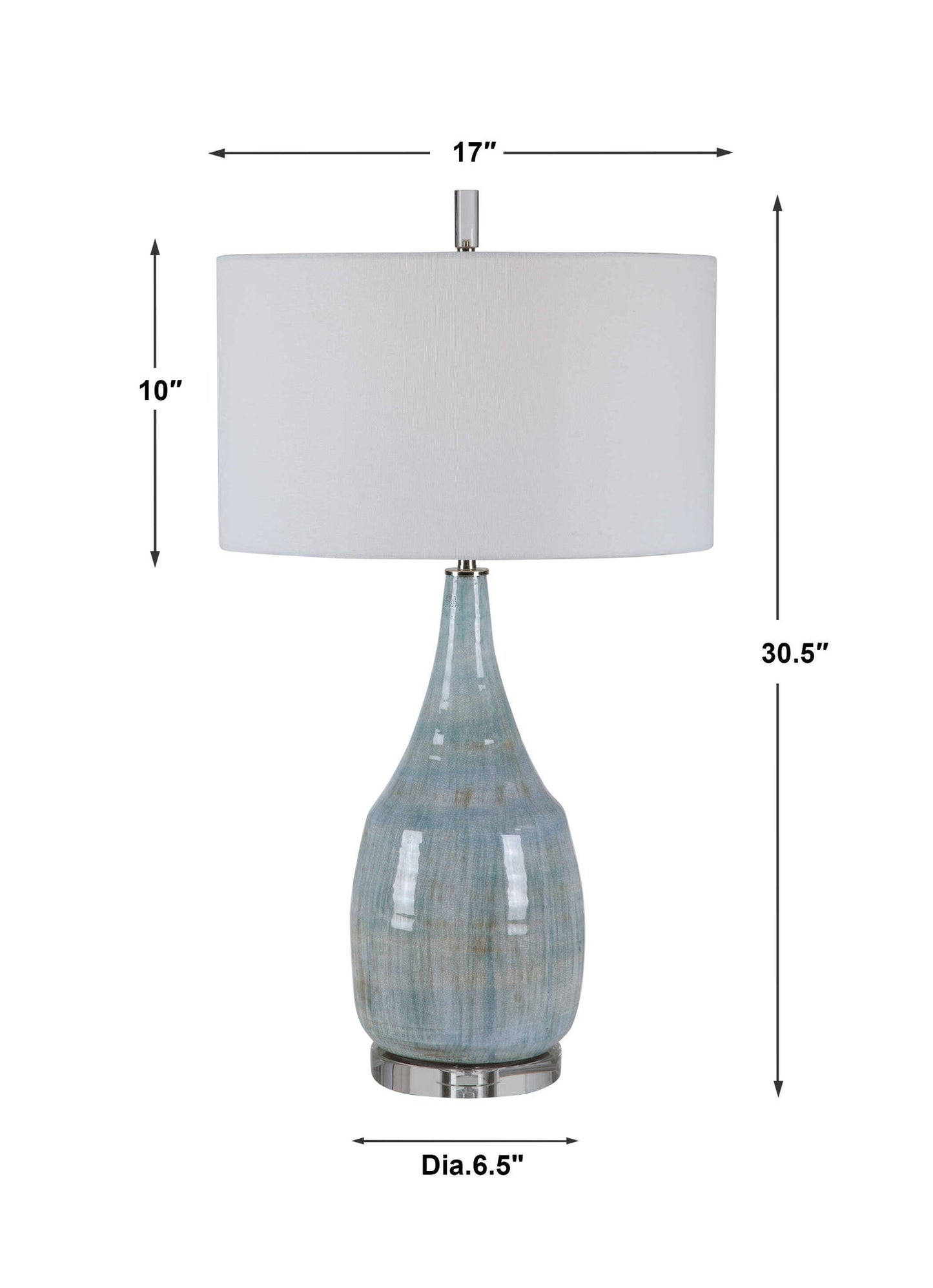 Rialta - Coastal Table Lamp - Light Blue