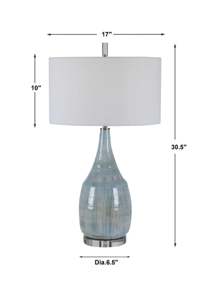 Rialta - Coastal Table Lamp - Light Blue