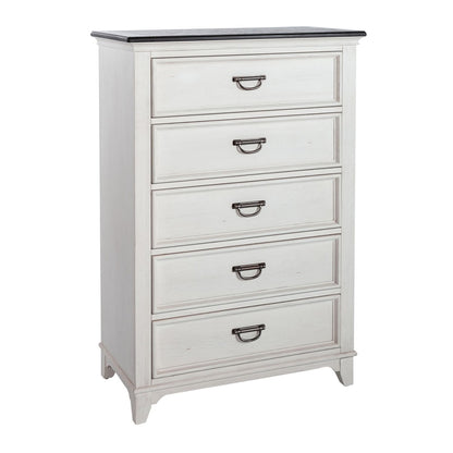 Allyson Park - 5 Drawer Chest - White
