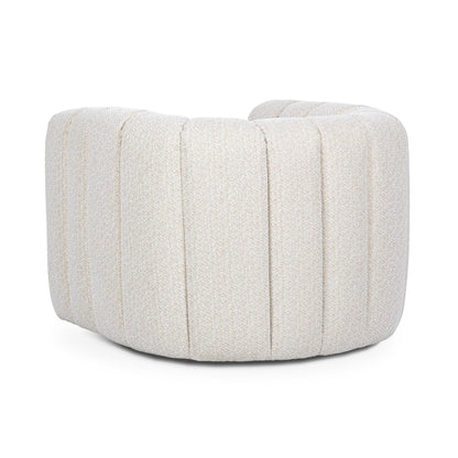Lexa - Upholstered Swivel Chair - Cream