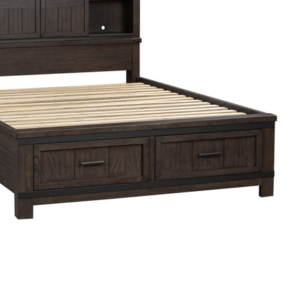 Thornwood Hills - Queen Storage Footboard - Dark Brown