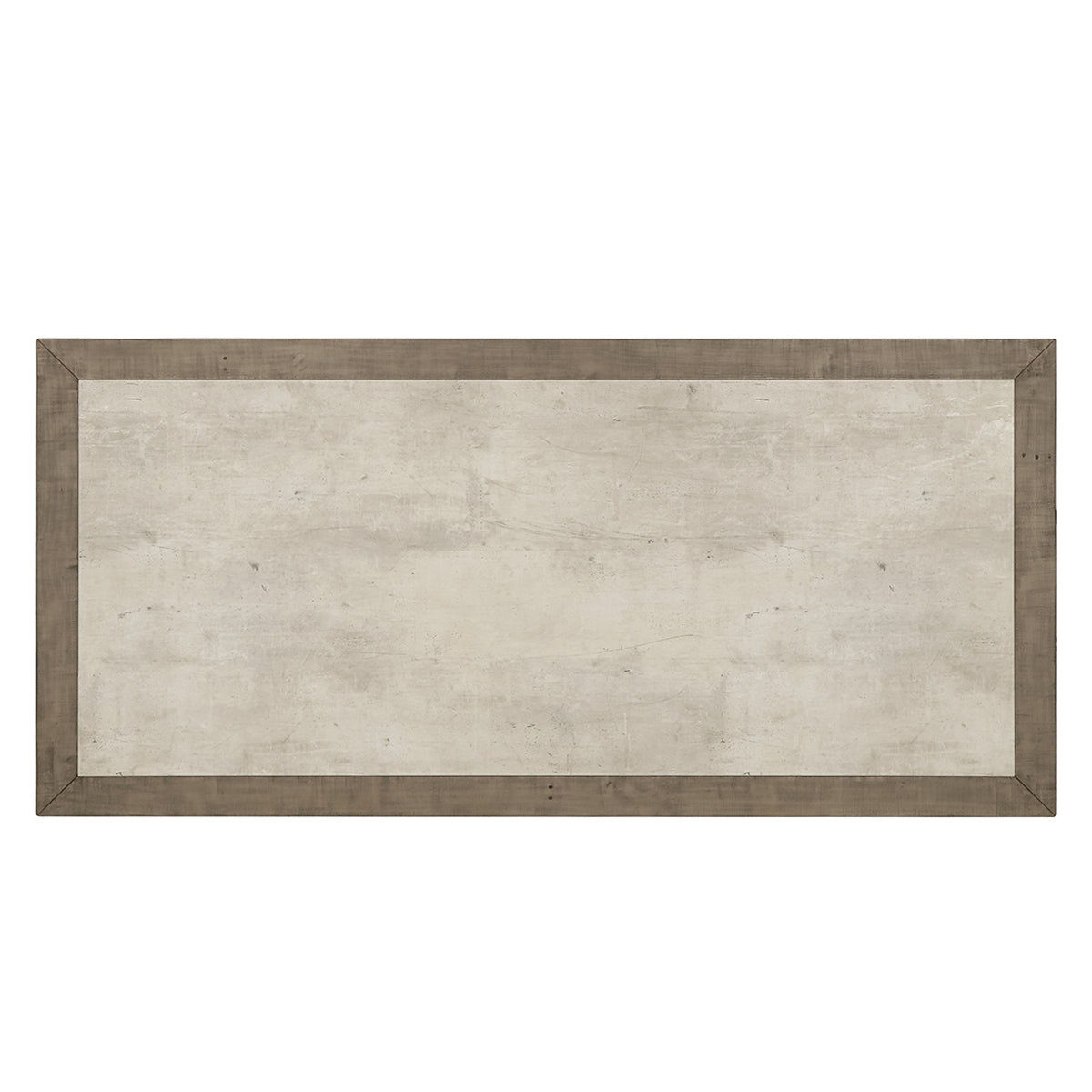 Efron - Solid Wood Rectangle Dining Table - Distressed Gray/Antique White