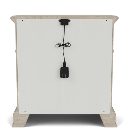 Kensington - Three Drawer Nightstand - Beige