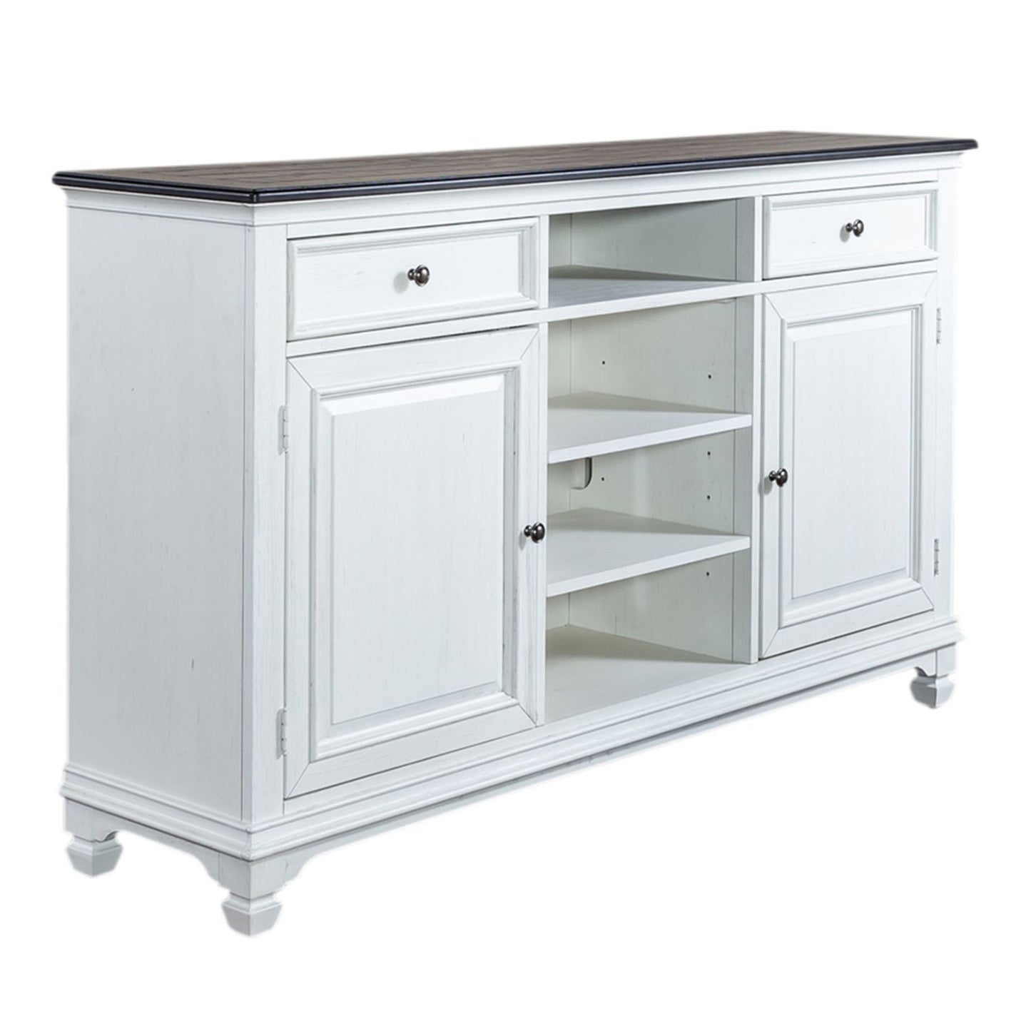 Allyson Park - 68" Highboy TV Console - White