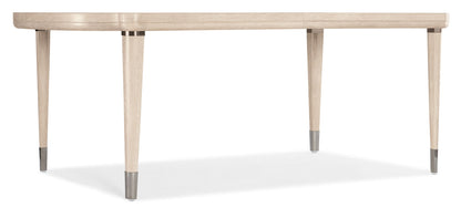 Nouveau Chic - Rectangle Dining Table With 1-22" Leaf - Light Brown
