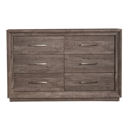 Horizons - 6 Drawer Dresser - Gray