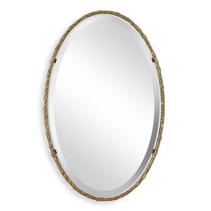 Twisted Branch - Oval Mirror - Gold