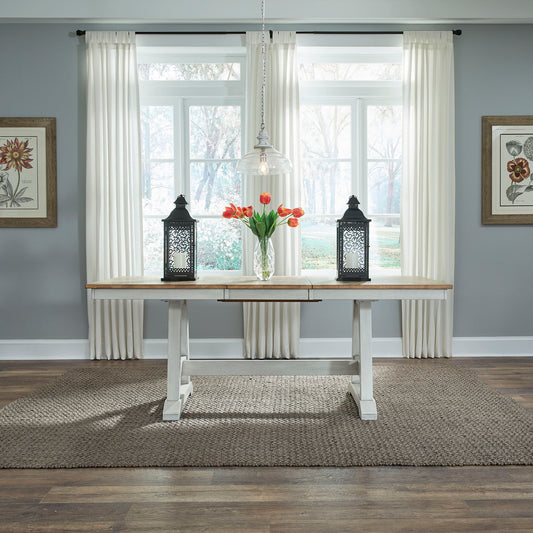 Lindsey Farm - Trestle Table Top - Weathered White