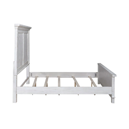 River Place - California King Panel Bed Rails - Riverstone White & Tobacco