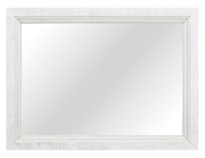 Stoa - Mirror - White / Brown