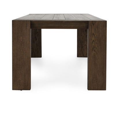 Troy - Reclaimed Oak Dining Table - Suede Brown