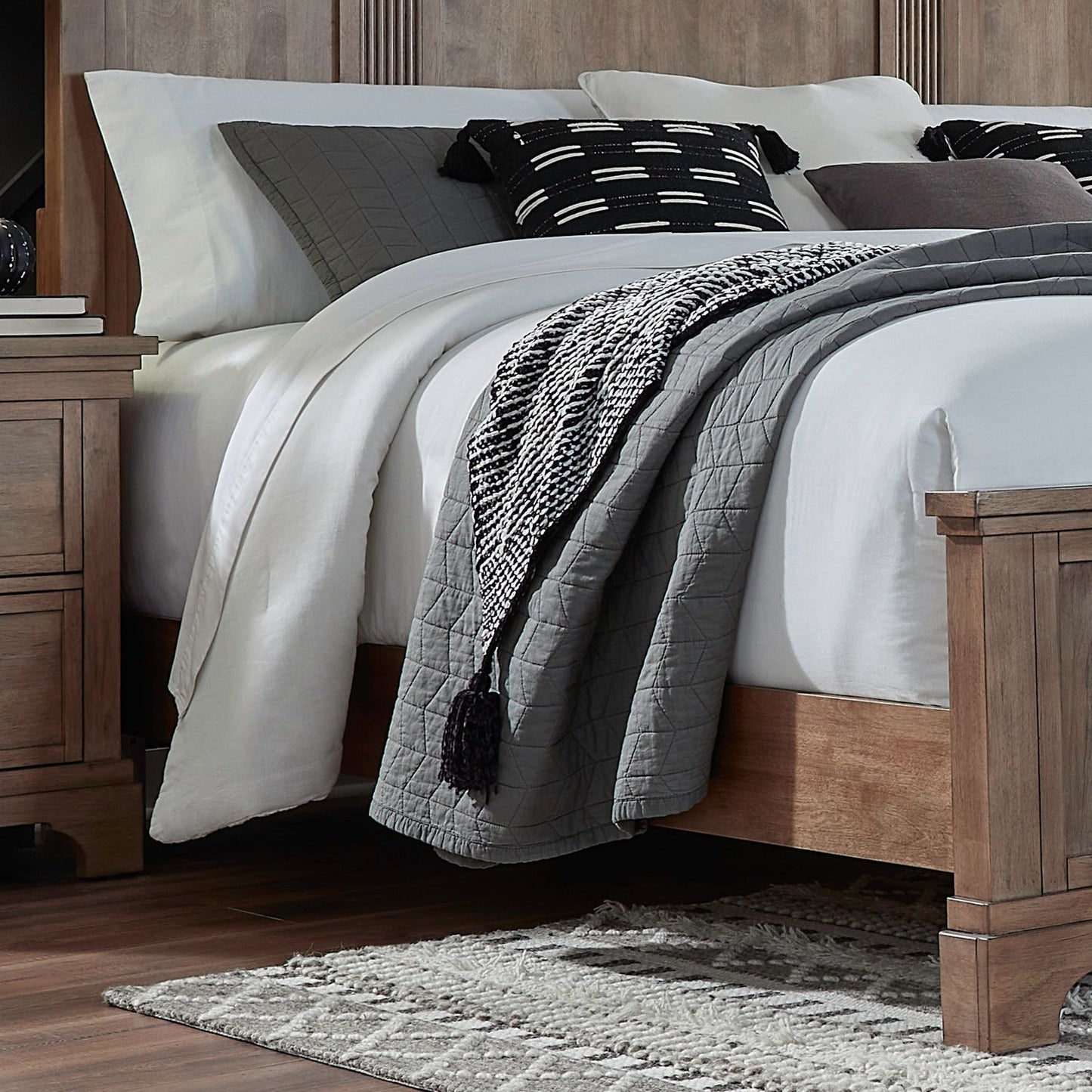 Haven Hills - Panel Bed Rails - Camel Beige