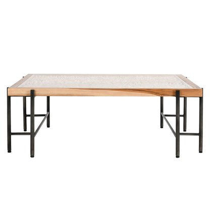 Cyrus - Square Coffee Table - Natural / Black