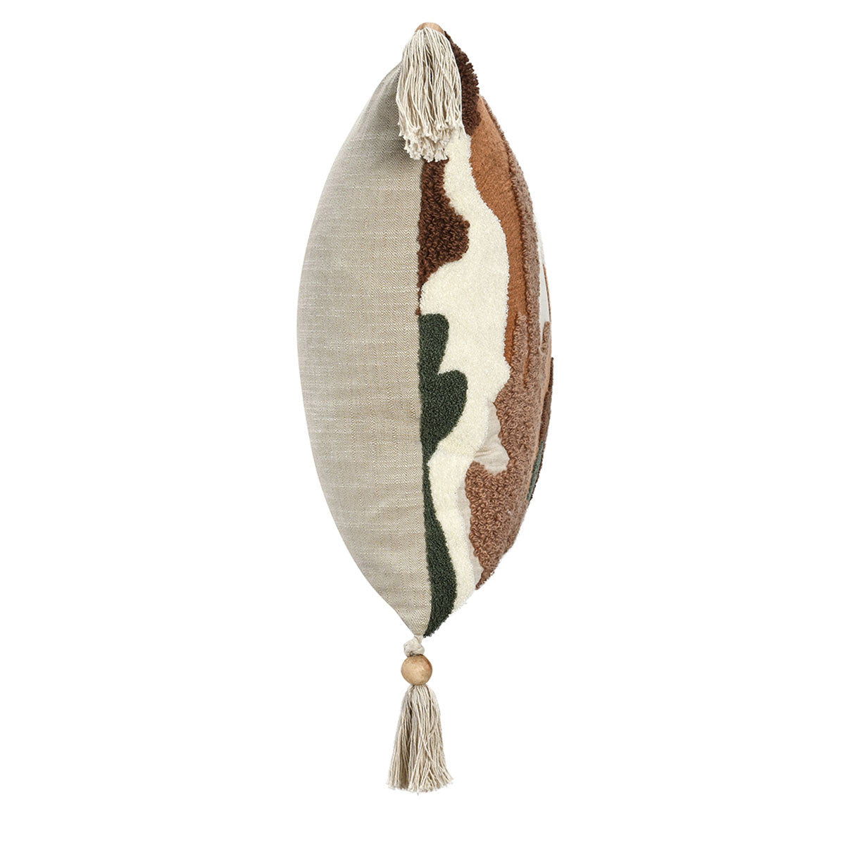 Renewed - RN Caney Pillow - Chestnut/Green Multi