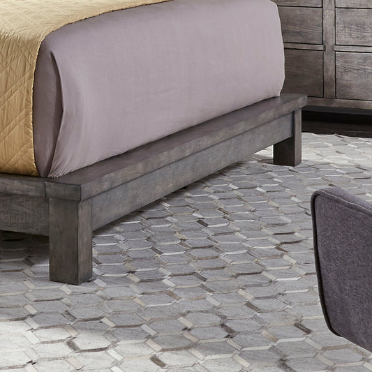 Modern Farmhouse - Queen Platform Footboard - Gray