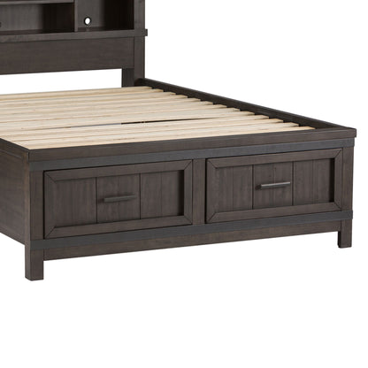 Thornwood Hills - Full Storage Footboard - Dark Brown