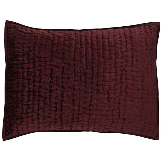 Bari - Velvet Standard Sham - Port