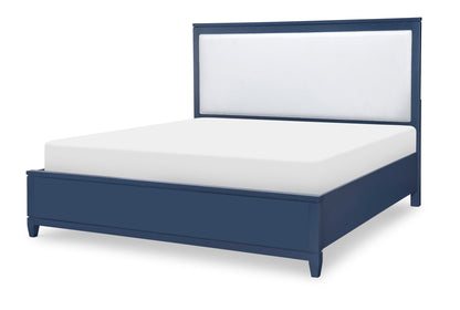 Summerland - King Panel Footboard With Tapered Legs - Blue