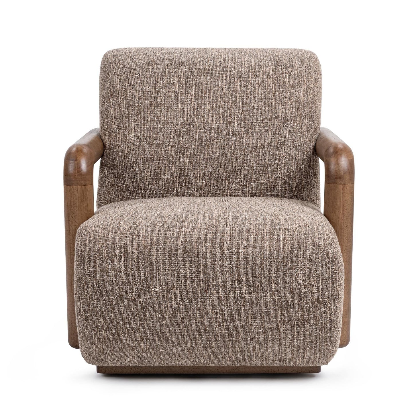 Welson - Swivel Accent Chair - Warm Mocha