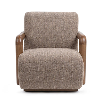 Welson - Swivel Accent Chair - Warm Mocha
