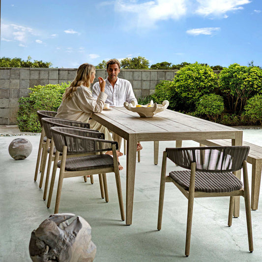 Kirkham - Wooden Outdoor Dining Table - Woodtone