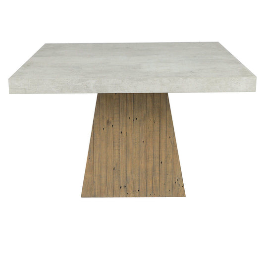 Ridley - Square Dining Table - Natural/Antique White