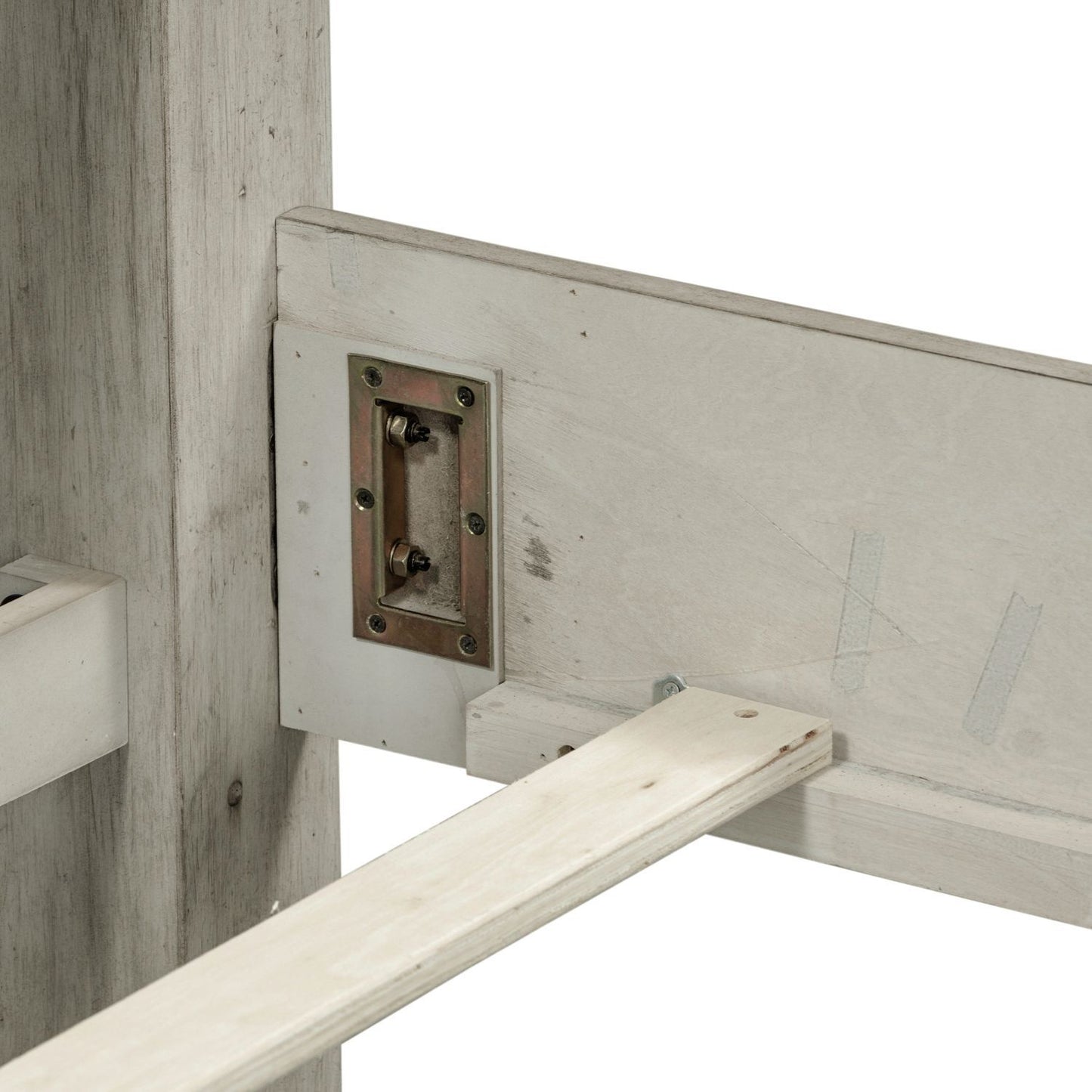 Heartland - Panel Bed Rails - Antique White / Tobacco Tops