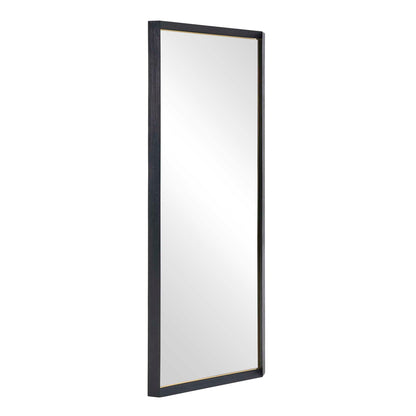 Stenton - Tall Wooden Mirror - Black