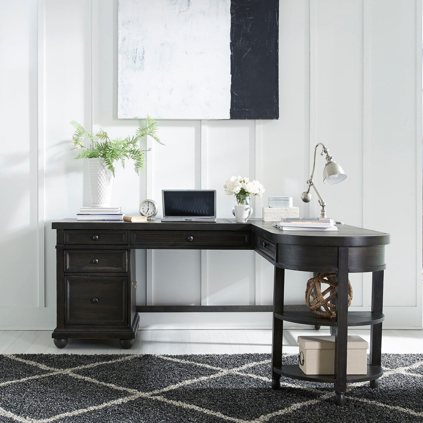 Harvest Home - Writing Desk Base - Black