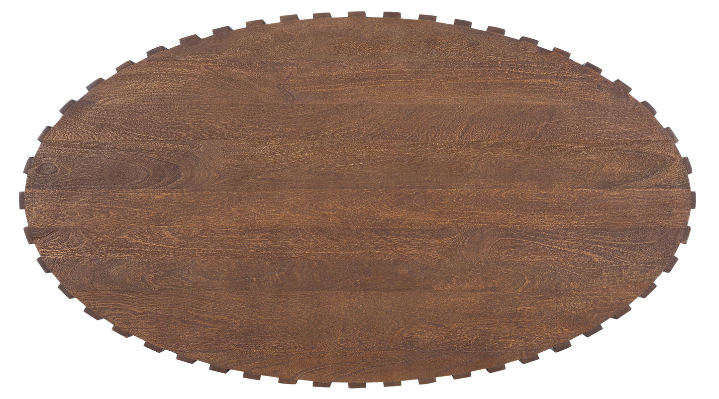 Commerce And Market - Gears Oval Cocktail Table - Bronze