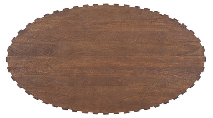 Commerce And Market - Gears Oval Cocktail Table - Bronze