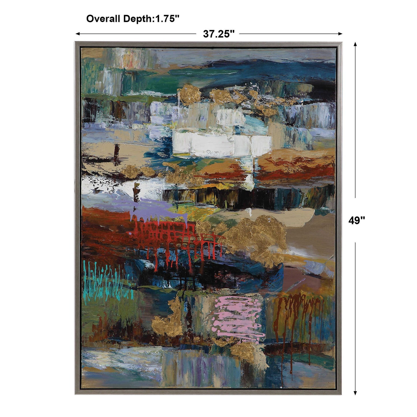 Fiesta - Hand Painted Canvas - Blue