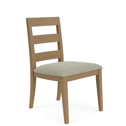 Davie - Side Chair With Upholstered Seat (Set of 2) - Light Brown
