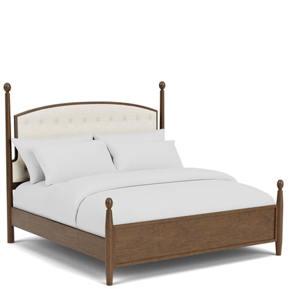 Calhoun - Queen Upholstered Headboard - Whiskey Oak