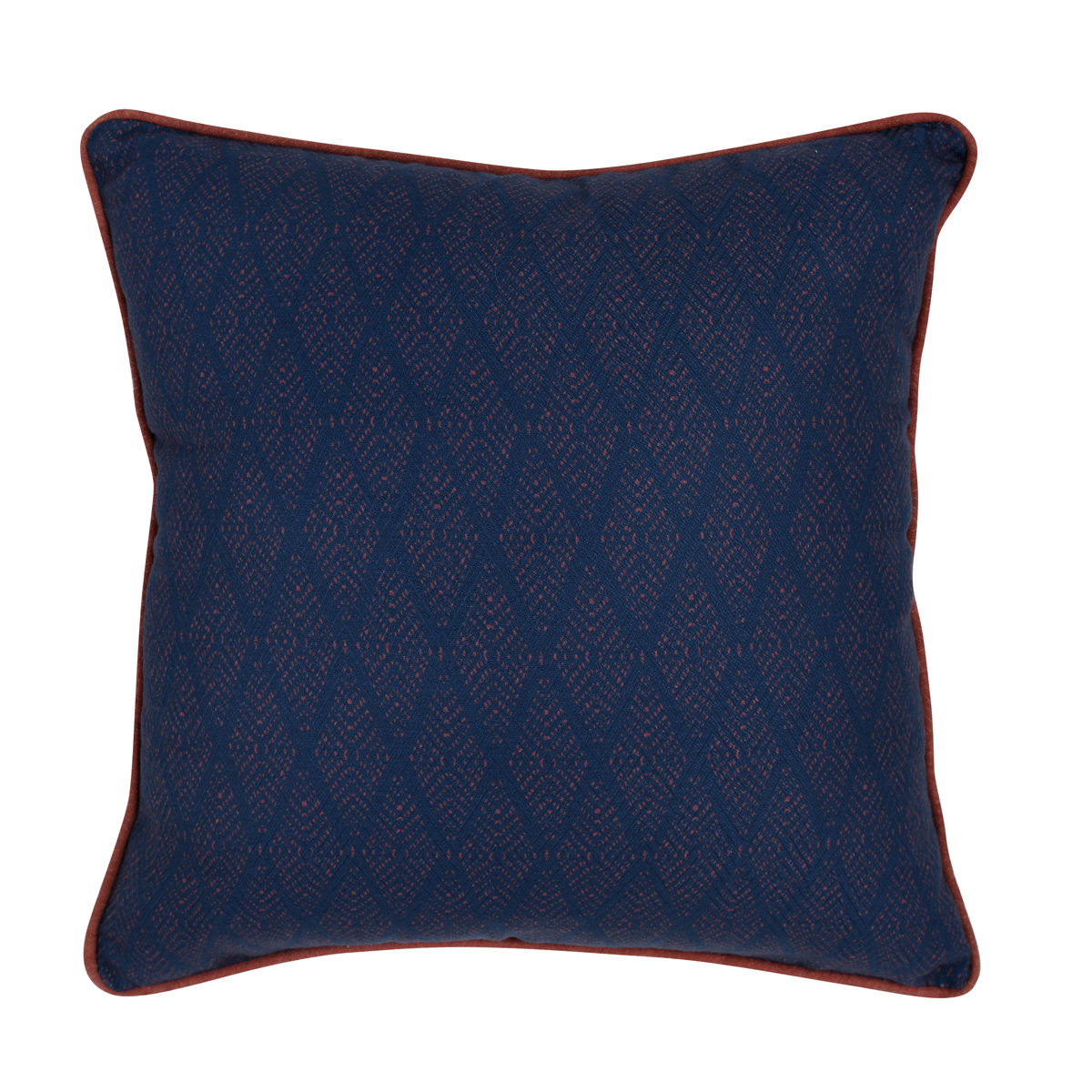 Terranea - Indoor/Outdoor Gulf Pillow - Dark Blue/Red