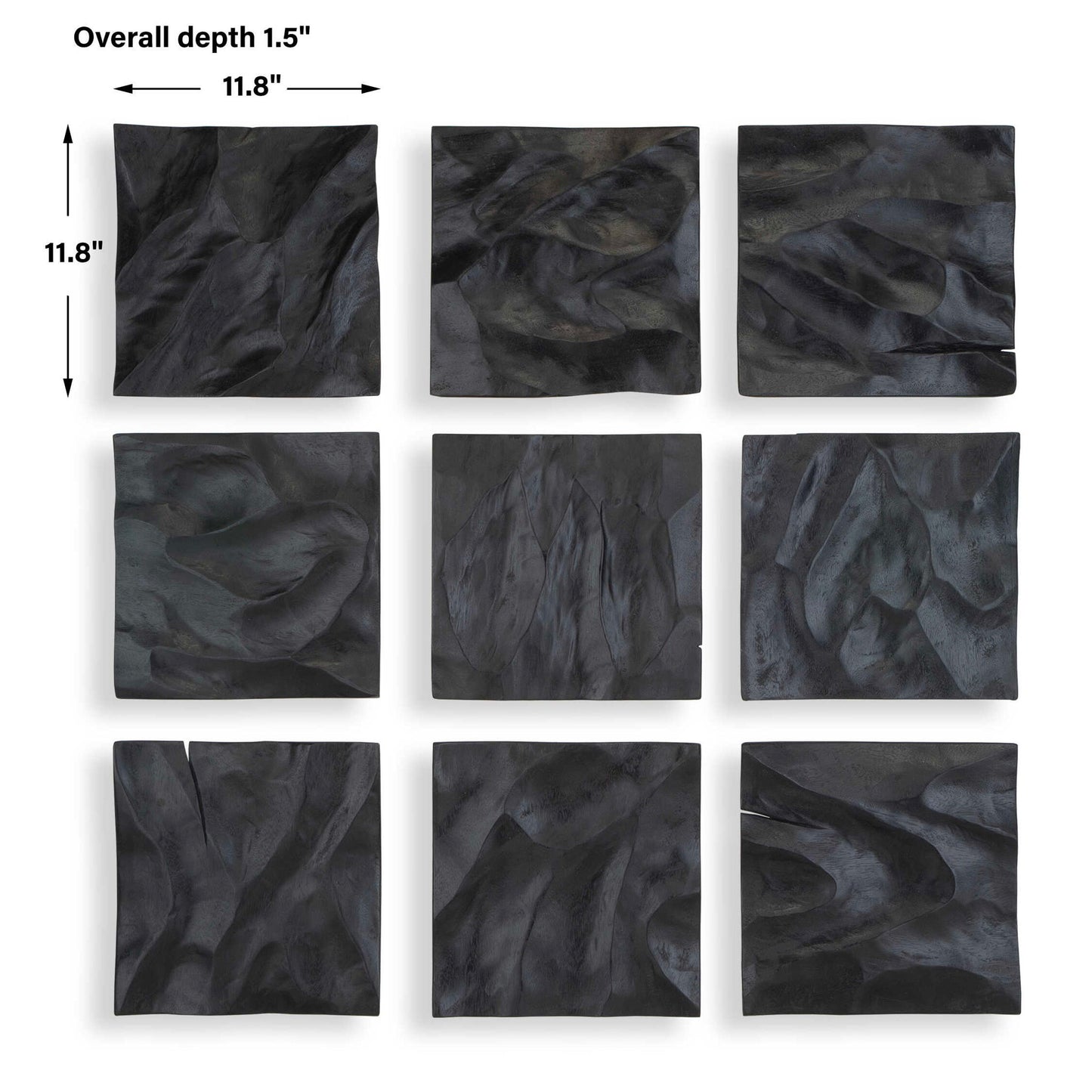 Malosi - Wood Wall Decor (Set of 9) - Black