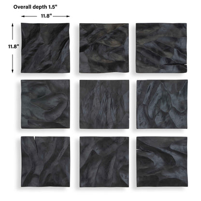 Malosi - Wood Wall Decor (Set of 9) - Black
