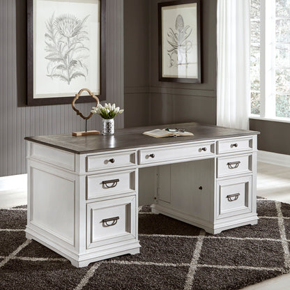 Allyson Park - Jr Executive Desk Top - White